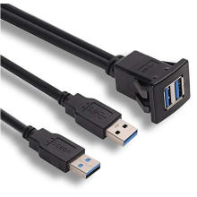 Porto de montagem de painel USB3.0 Cabo impermeável USB USB